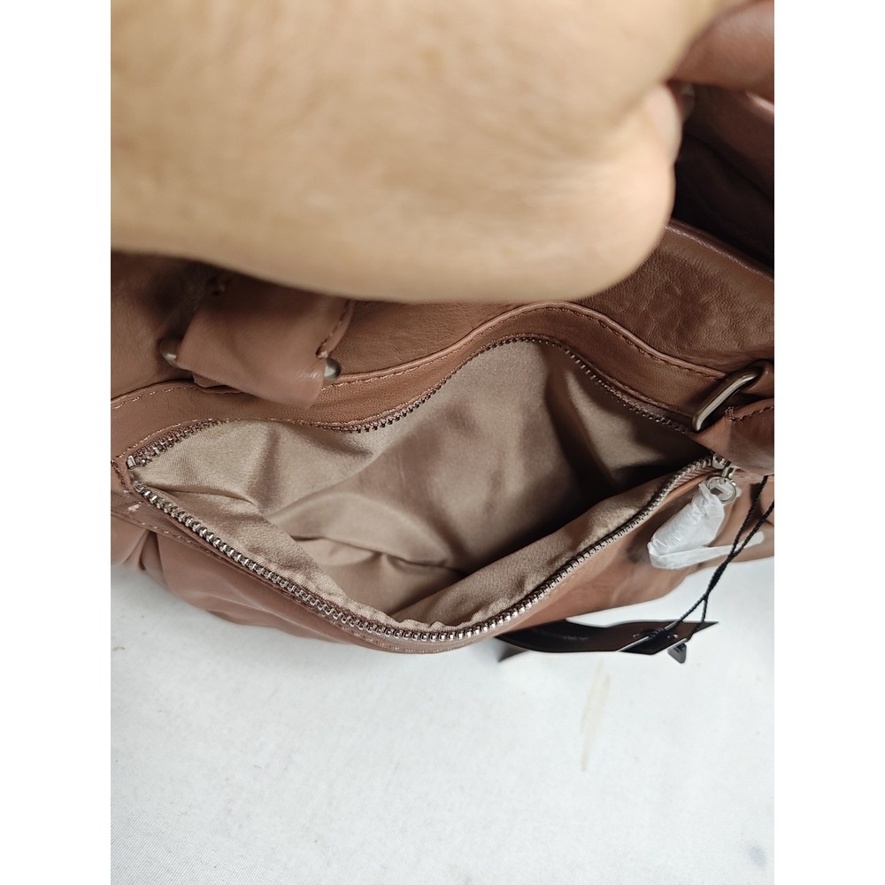 BCBGMAXAZRIA Praline Leather Handbag Satchel Crossbody Bag NWT CLB206BZ-869 NS - Picture 14 of 16
